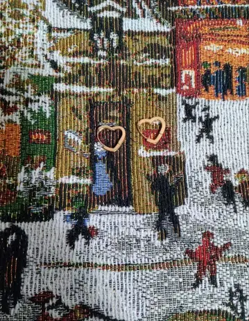 316L 써지컬 스테인리스 하트형 귀걸이