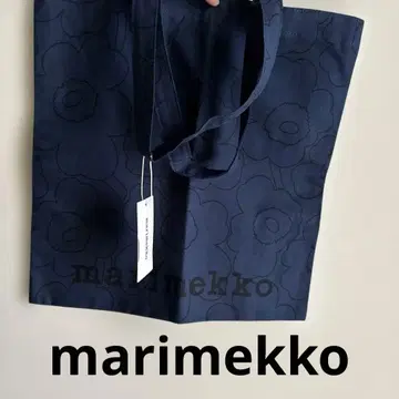 새상품 marimekko 네이비 우니코 토트백