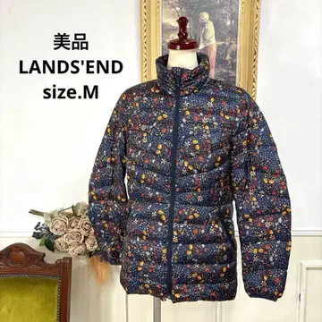 새상품급 LANDS'END 리버티 패턴 다운 자켓