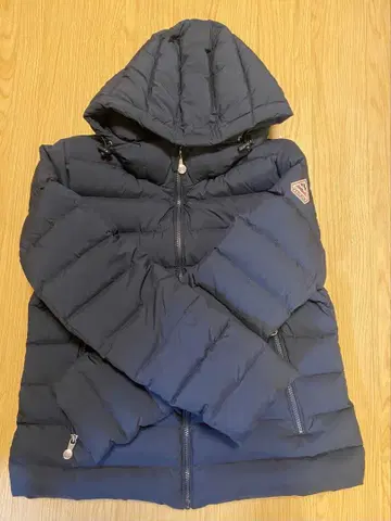 PYRENEX 후드 부착 다운 자켓 네이비 42