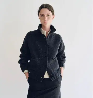 NOTHING WRITTEN 그레이 긴팔 가디건