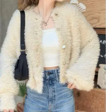 미개봉 새상품 크림색 가디건 M 사이즈