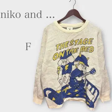 니코앤드 마크로 로드리게스 콜라보 디자인 니트 아이보리