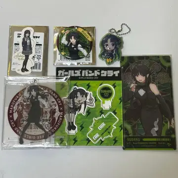 걸즈밴드크라이 야스와 스바루 아크릴 스탠드 마루후쿠 커피 극장판 스티커