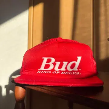 Budweiser 로고 캡 빨간색 새상품 미사용 빈티지