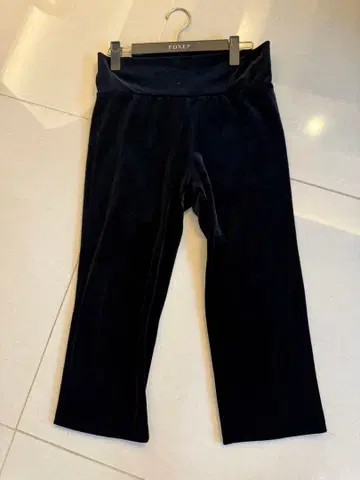 DAISY VELOUR 블랙 팬츠