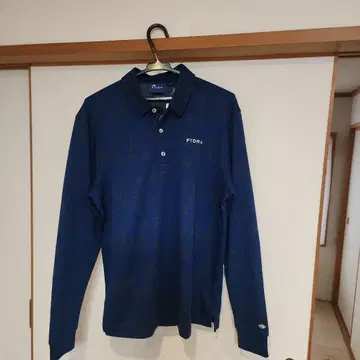 FIDRA 네이비 긴팔 피케 셔츠