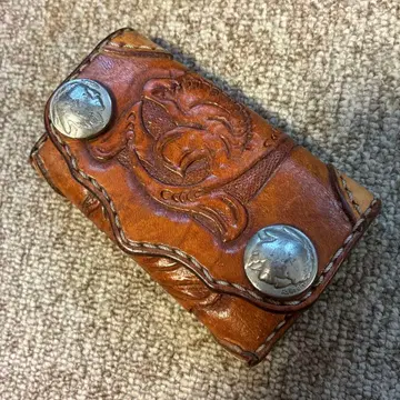 카빙 가죽 키케이스 2 손 조각