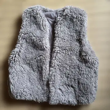 그레이 폴리에스테르 베스트 M 사이즈