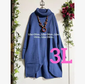 5731 새상품 3L*앞트임 터틀넥*니트 튜닉 빅 사이즈