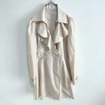 A303 ADREE 애드리 스프링 코트 봄 핑크 빅 칼라 F