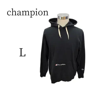 새상품급 champion 챔피온 블랙 긴팔 후드티 L