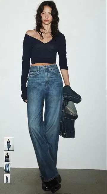 ZARA 스트레이트 데님