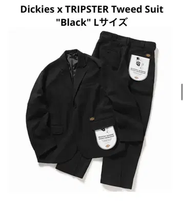 L 사이즈 Dickies TRIPSTER 트위드 수트 '블랙'