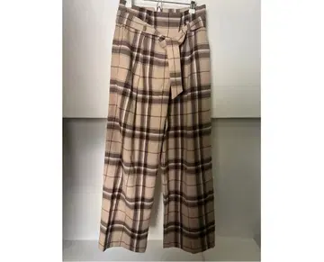 투모로우랜드 DES PRES 체크 울 팬츠