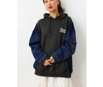 로데오 크라운 데님 패치 후디