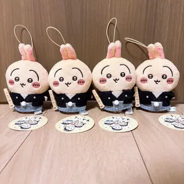 치이카와 (먼작귀) 설날 마스코트 봉제 인형 토끼 4개 세트
