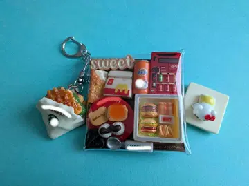 가챠 채워넣은 듯한 파우치 캔디 백 키링 고양이 런치1