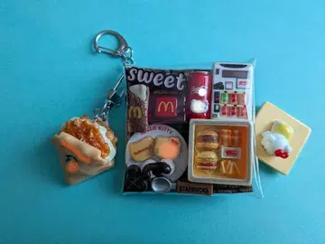 가챠 채워넣기풍 파우치 캔디 백 키링 고양이 런치3