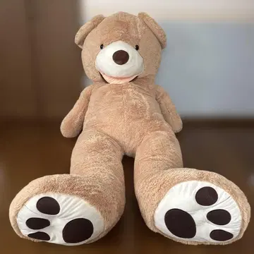 몸길이 190cm의 큰 곰 봉제 인형