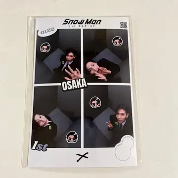 SnowMan 팝업 스티커 사진 오사카 한정판 라울