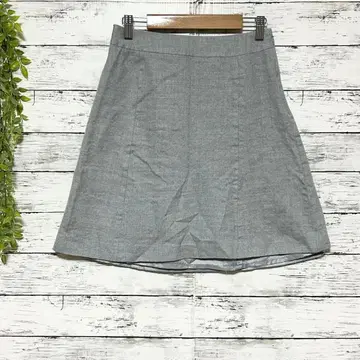 A1114 UNITED ARROWS 미니 스커트 그레이 심플 M