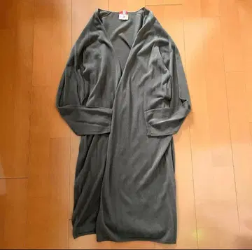 투모로우랜드 데프레 코튼 실크 롱 가디건 겉옷 브라운