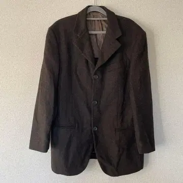 쟌프랑코 페레 브라운 갈색 울 3버튼 자켓 반안감