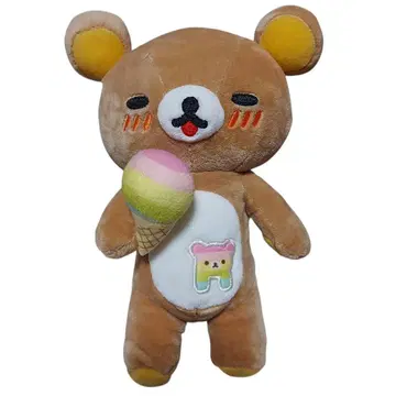 산엑스 리락쿠마 스토어 한정 7주년 해피 레인보우 봉제 인형 리락쿠마