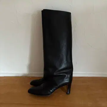 네브로니 블랙 롱 부츠 스틸레토