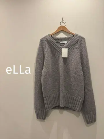 미사용 새상품 eLLa selectshop 에라 V넥 니트 오버 사이즈