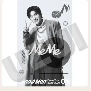 메구로 렌 SnowMan 돔 투어 ON 미러 스티커 클리어 스티커 세트