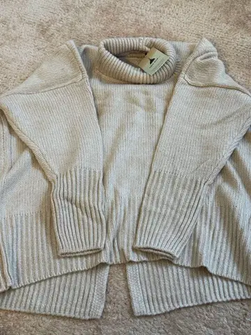 니코앤드 - 베이지 니트 스웨터 M