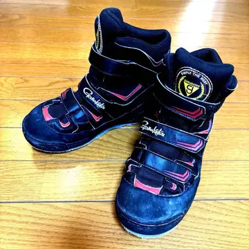 가마가츠 펠트 스파이크 낚시용 신발 블랙/레드 L