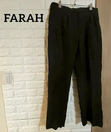 FARAH 블랙 플리츠 슬랙스 30/29(XL)