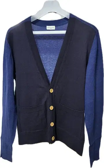 DRIES VAN NOTEN 네이비 V넥 가디건 S