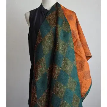 No47 칸타 스톨 빈티지 실크 다이아 디자인