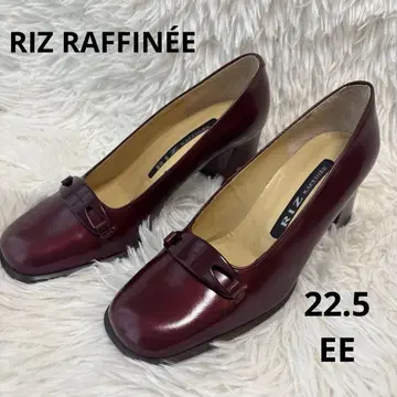 리즈라피네 22.5 와인 레드 와이드 힐 에나멜 새상품급 버건디