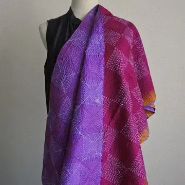 No44 칸타 스톨 빈티지 실크 서클 디자인