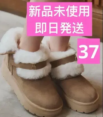 새상품 37 herlipto Trois Shearling Boots