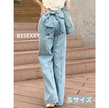 RESEXXY 리젝시 백리본 데님 팬츠 새상품급