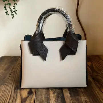 택 포함 새상품 내추럴 뷰티 베이직 박스 리본 백 2way