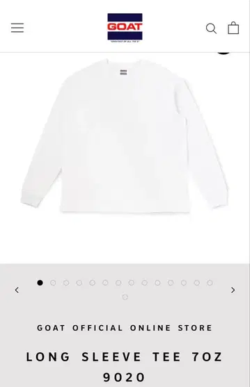 GOAT LONG SLEEVE TEE 7OZ 9020