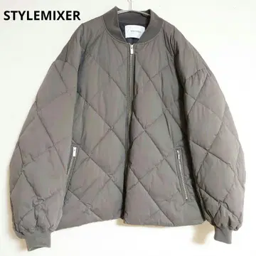 STYLEMIXER 다이아 스티치 숏 블루종