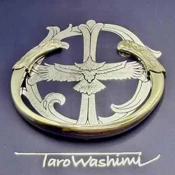 와시미 타로 실버 이글 페이스 뱅글 M 사이즈