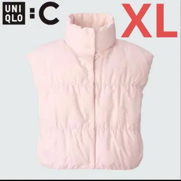 UNIQLO 다운 크롭 베스트 핑크