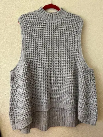 미즈이로 인드 오버 사이즈 니트 베스트