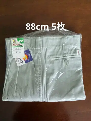 [ 미사용 새상품 5장 세트 ] 지중당 작업복 스트레치 턱 팬츠 88