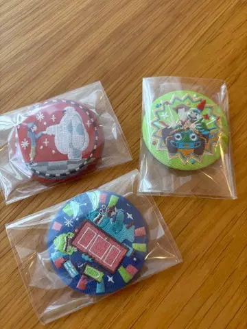 디즈니 자수 캔뱃지 픽사 세트