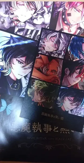 B's-LOG 비즈로그 악마 집사와 검은 고양이 아쿠네코 포스터 엽서